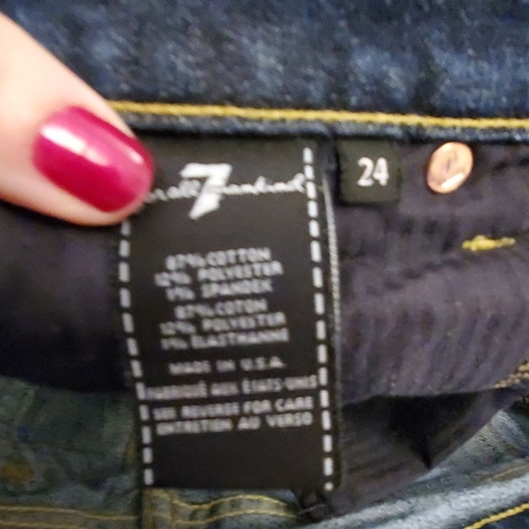 7 for all mankind jean shorts size 24 - Picture 3 of 6